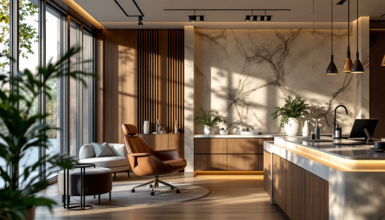 A modern, welcoming implant studio environment